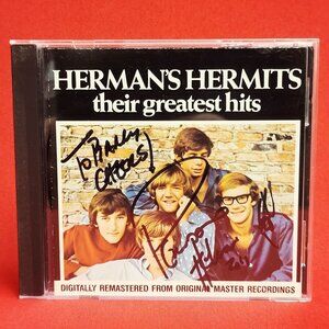 Hermans Hermits  Their Greatest Hits CD 1987 Signed
